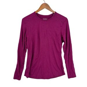 SEGMENTS Shirt 100% Merino Wool Baselayer Outdoor Purple